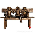 hot design garden decoration bronze monkey for sale